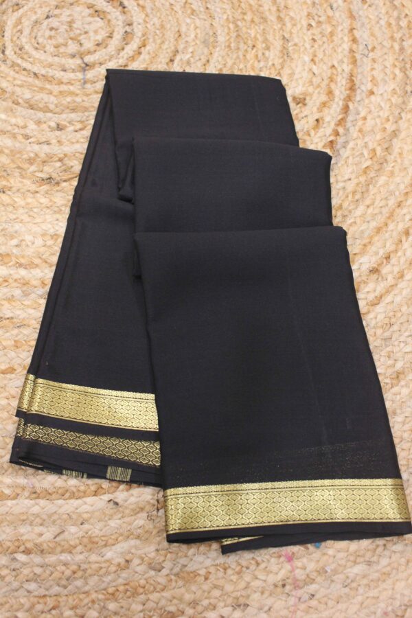 Mysore Crepe Silk with Small Border - Image 2