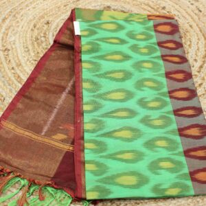 Alternative view of Ikkat Silk Cotton Saree