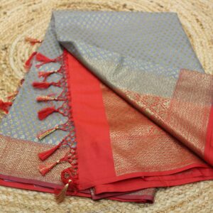 Alternative view of Kashi Katan Semi Banaras Silk Saree