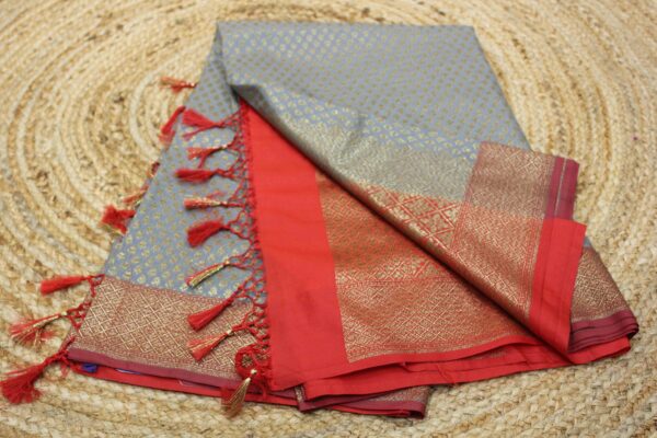 Kashi Katan Semi Banaras Silk Saree - Image 2