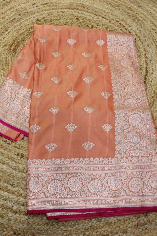 Banaras - Mushroom Semi Silk Buttas