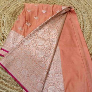 Alternative view of Banaras - Mushroom Semi Silk Buttas