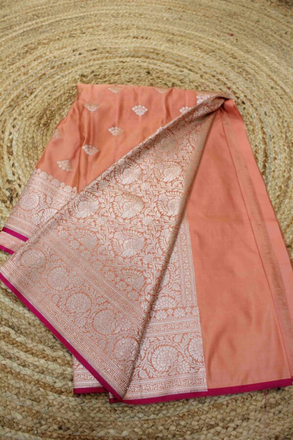 Banaras - Mushroom Semi Silk Buttas - Image 2