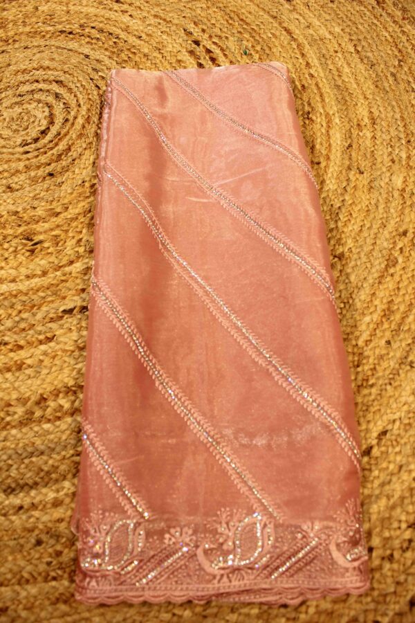 Embroidery & Stone Work Designer Saree - Image 2