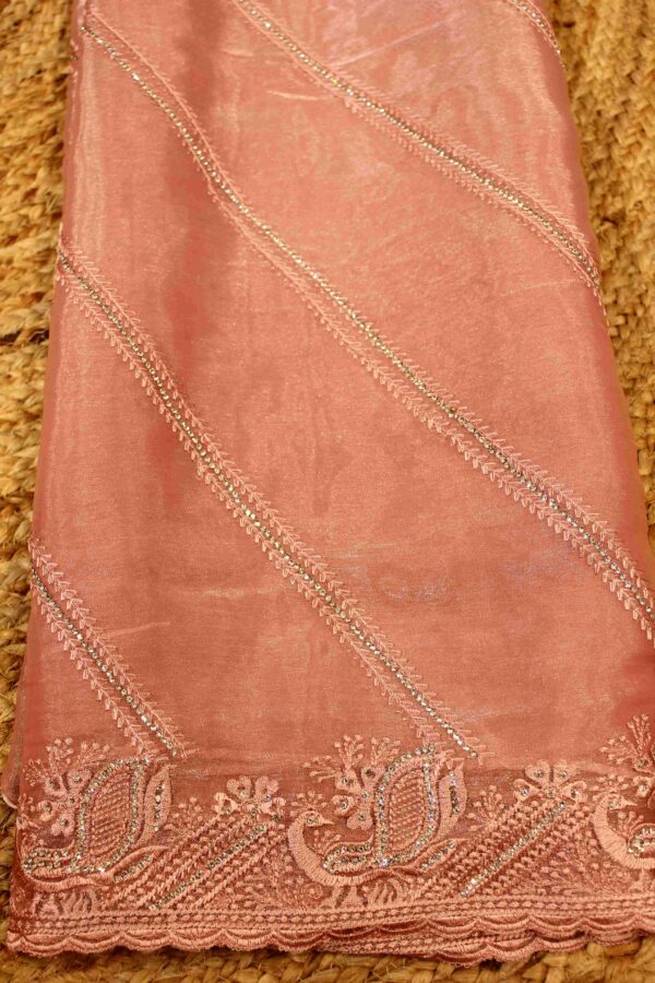 Embroidery & Stone Work Designer Saree - Image 3
