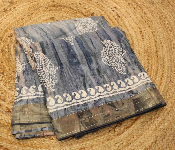 Semi Tussar Printed