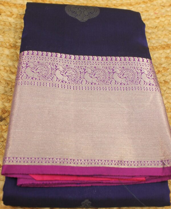 Kanchi Silk Saree with Peacock Border