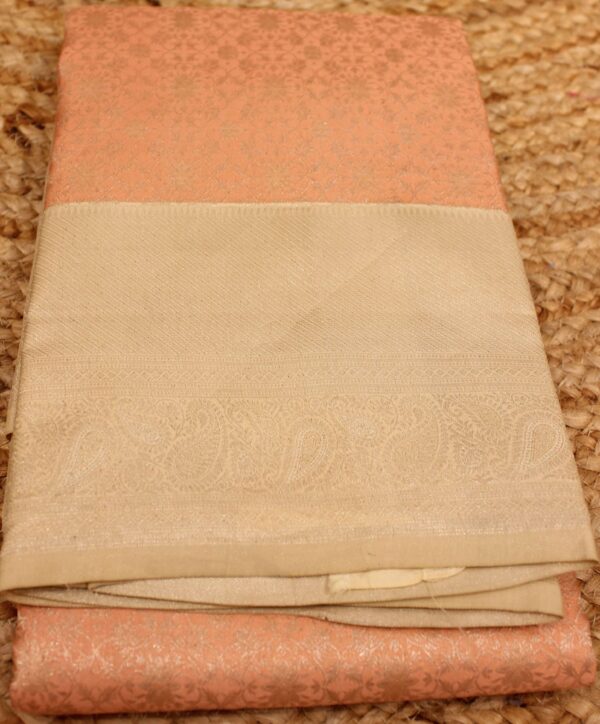 Zari Brocade Pure Kanchi Silk Saree - Image 2