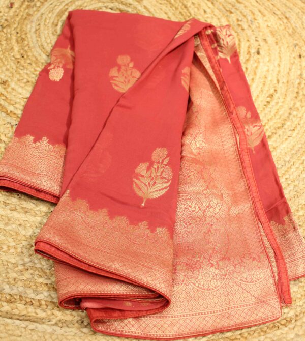 Floral Butta Georgette Saree - Image 3