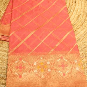 Semi Organza Diagonal Saree