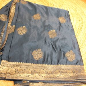 Semi Banaras Silk Floral Buttas Saree