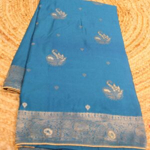 Alternative view of Semi Banaras Silk Buttas Saree
