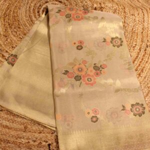 Golden Zari with Meenakari Designer Saree
