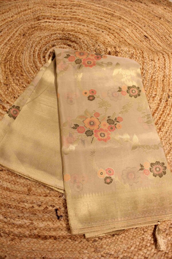 Golden Zari with Meenakari Designer Saree