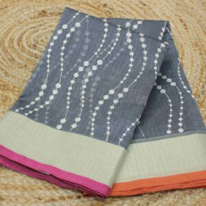 Embroidery Kota Checks Saree