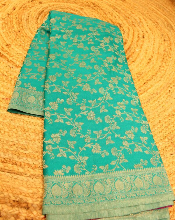 Zari Floral Jaal Georgette Saree