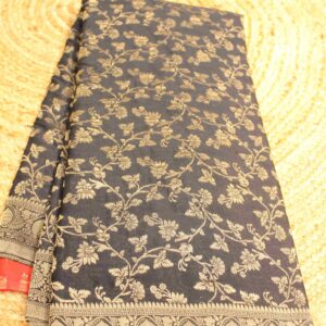 Alternative view of Zari Floral Jaal Georgette Saree