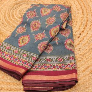 Printed Chanderi Saree