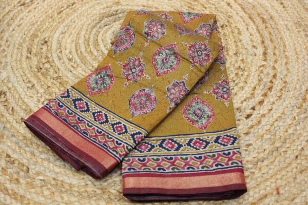 Printed Chanderi Saree - Image 2
