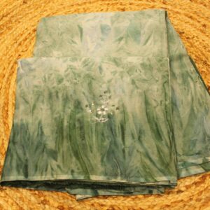 Alternative view of Printed Sequence work Crepe Saree