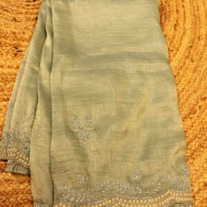 Cut dana & Pearl work Designer Saree