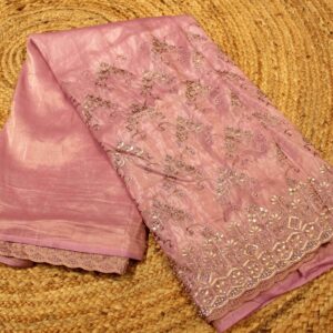 Alternative view of Zircon & Thread Embroidery Designer Saree