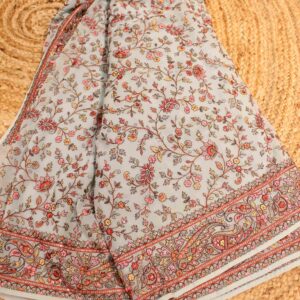 Alternative view of Multicolour Thread Embroidery Chiffon Designer Saree