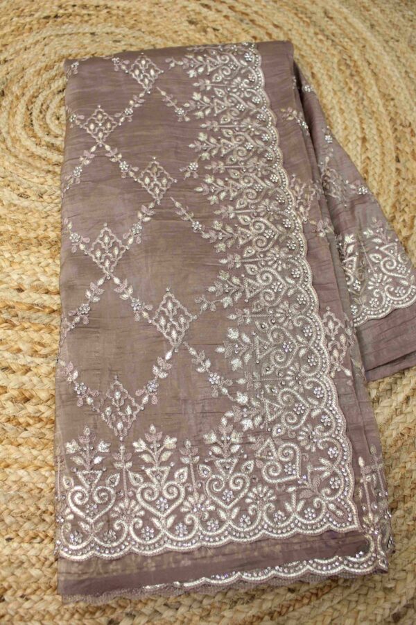 Zircon with Thread work Designer Saree