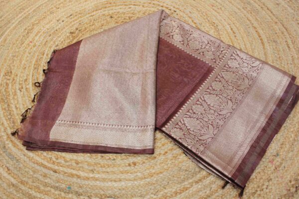 Linen Banaras Saree - Image 2