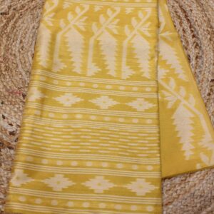 Alternative view of Floral Butta Semi Raw Silk Saree