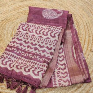 Mango Motifs with Tissue Border Fancy Border