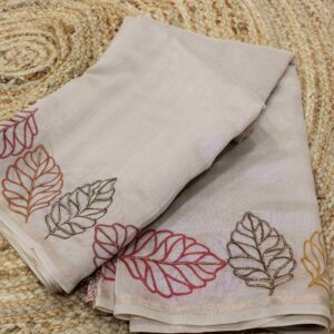 Alternative view of Printed & Cut Dana Cotton Saree