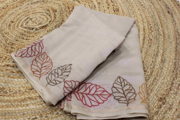 Printed & Cut Dana Cotton Saree - Image 2