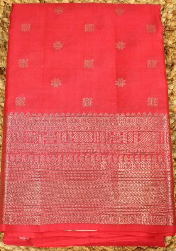 Pink with Buttas Pure Kanchi Silk Saree