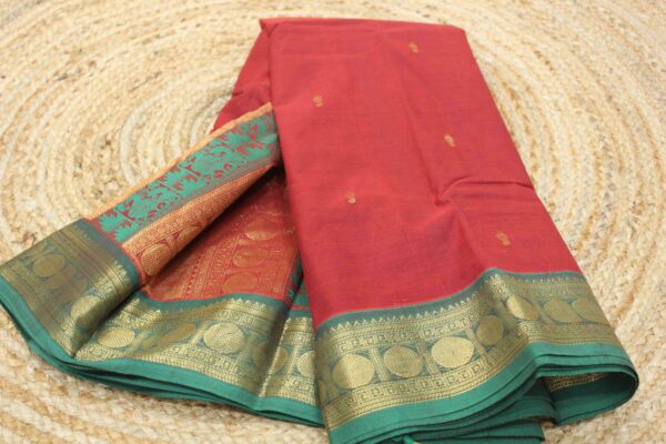 Pure Handloom Kanchi Cotton Saree