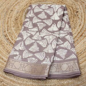 Semi Tussar Printed