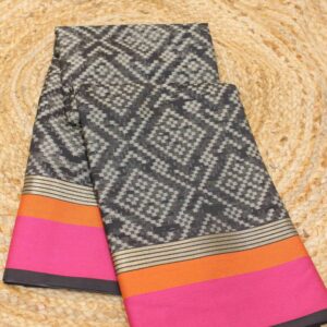 Geometrical Buttas 3D Cotton Silk Saree