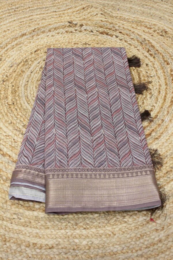 Vertical Print Fancy Saree