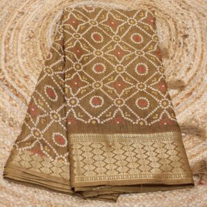 Bandhani Print Fancy Saree Fancy Saree