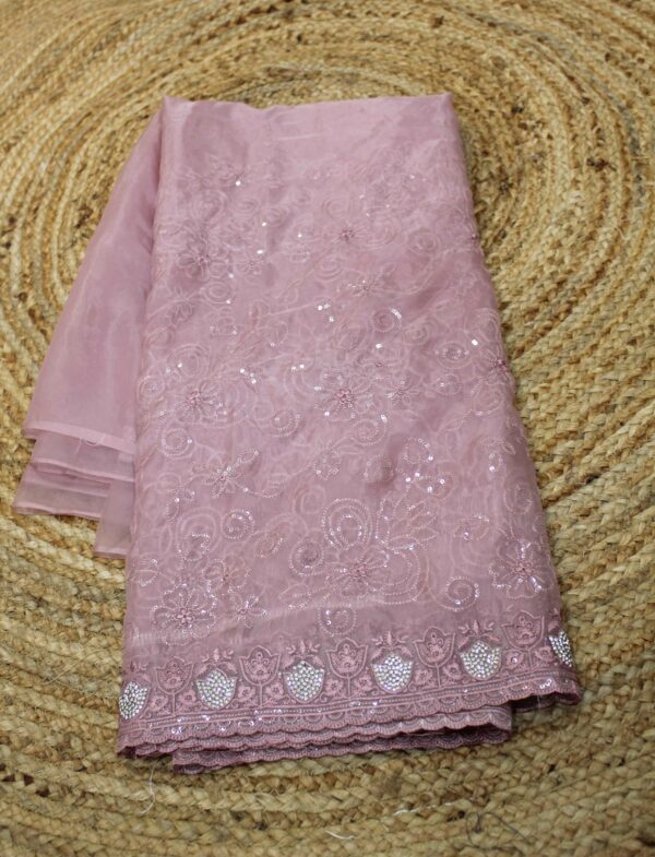 Glass Tissue Party Wear Saree