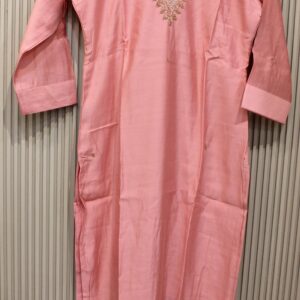 Alternative view of Pink with Pearls and Cutdana work Designer Kurta Set