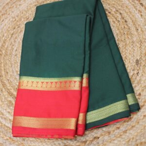 Alternative view of Bentex Border Semi Mysore Crepe Silk Saree