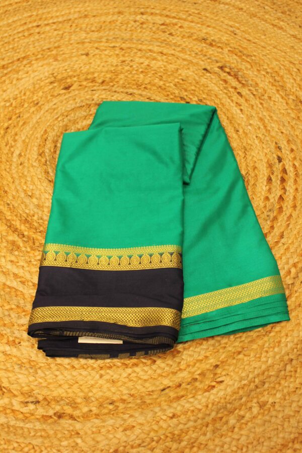 Bentex Border Semi Mysore Crepe Silk Saree - Image 8