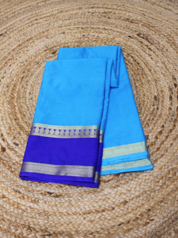 Bentex Border Semi Mysore Crepe Silk Saree - Image 10