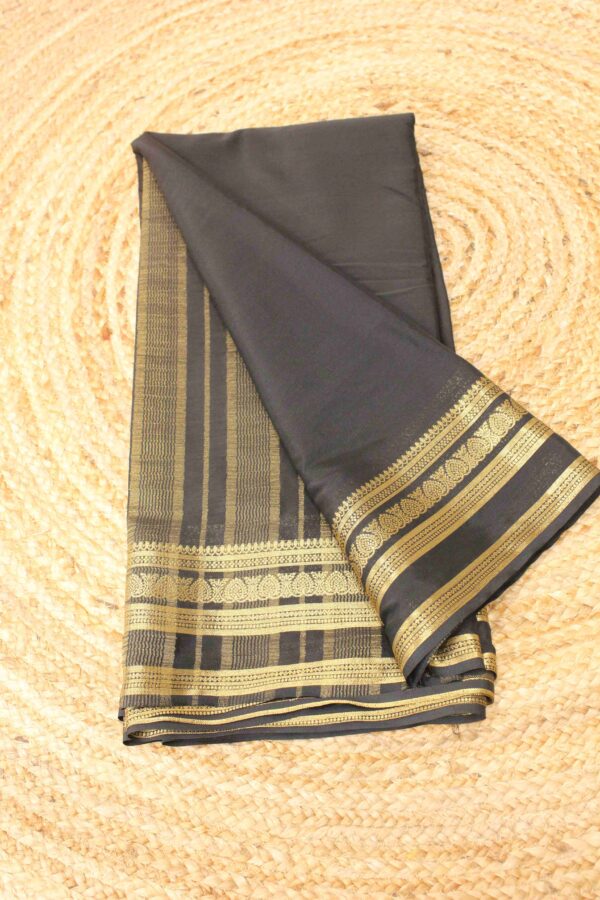 Double Border Semi Mysore Crepe Silk Saree