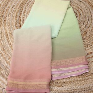 Multicolor Chiffon Georgette Saree