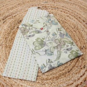Light Green with Dark Green Floral Prints Kurta and Bottom