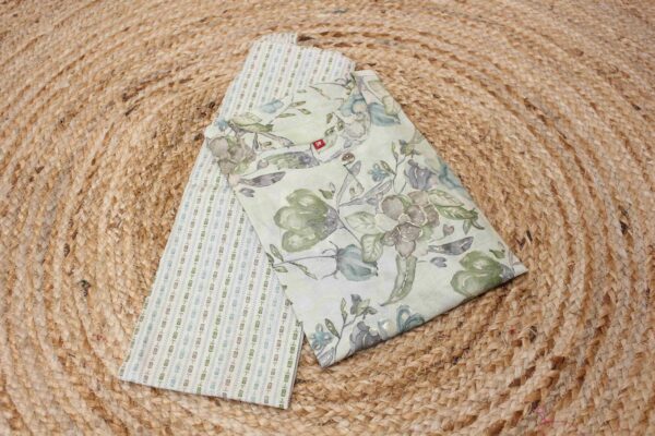 Light Green with Dark Green Floral Prints Kurta and Bottom