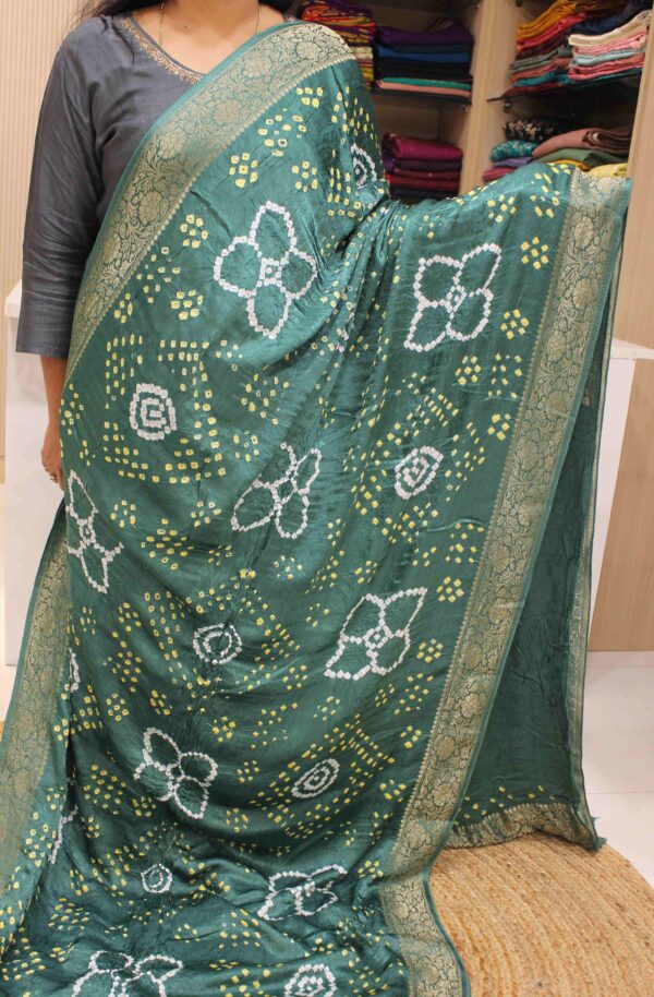 Bandhani Gajji Silk Saree