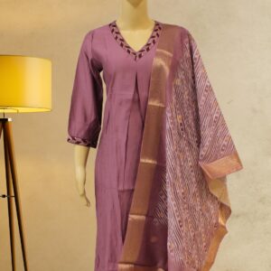 Lavender A Line Kurta Set
